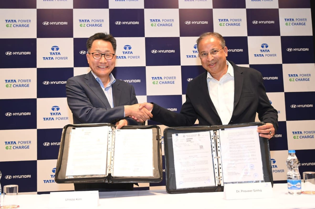 Hyundai EV charging network to be developed with Tata Power - Vimarsana News